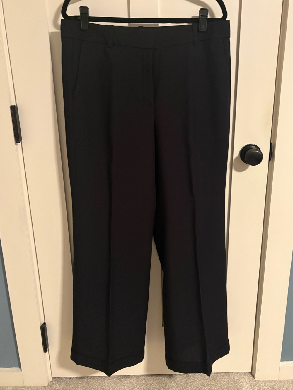 J. Crew Black Wide-Leg Dress Pants